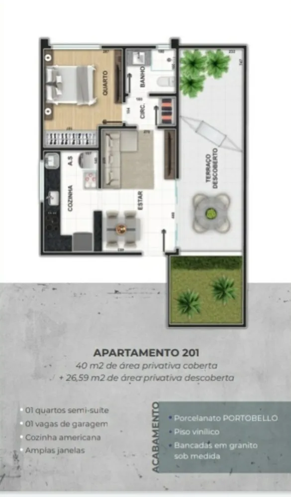 Apartamento, 1 quarto, 40 m² - Foto 5