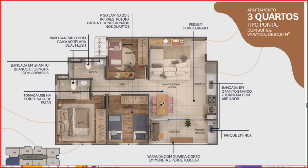 Apartamento, 2 quartos, 59 m² - Foto 11