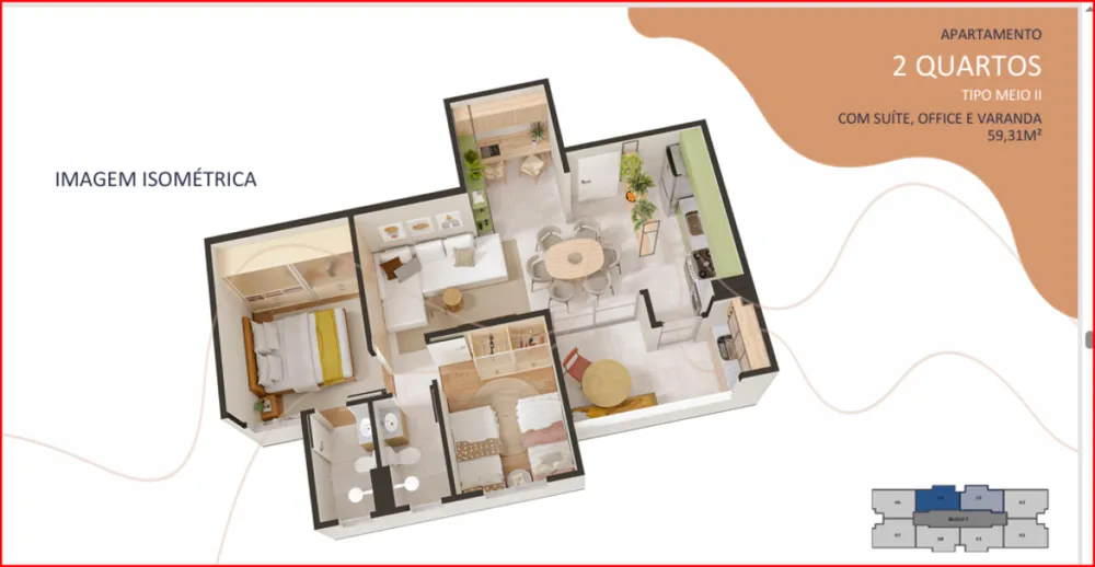 Apartamento, 2 quartos, 59 m² - Foto 9