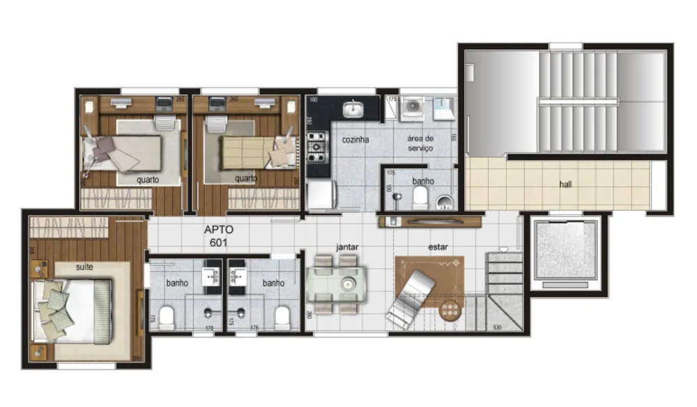 Apartamento, 3 quartos, 133 m² - Foto 1