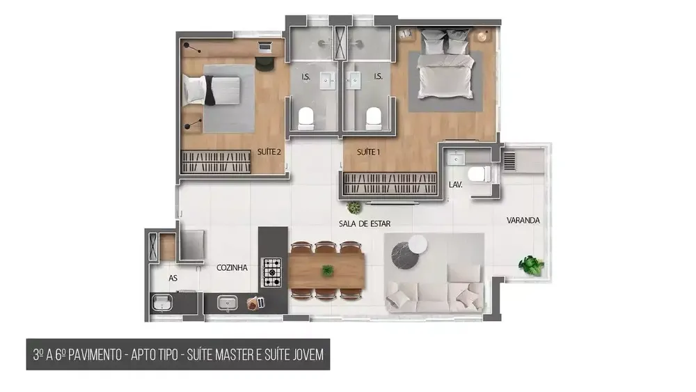 Apartamento, 2 quartos, 71 m² - Foto 8