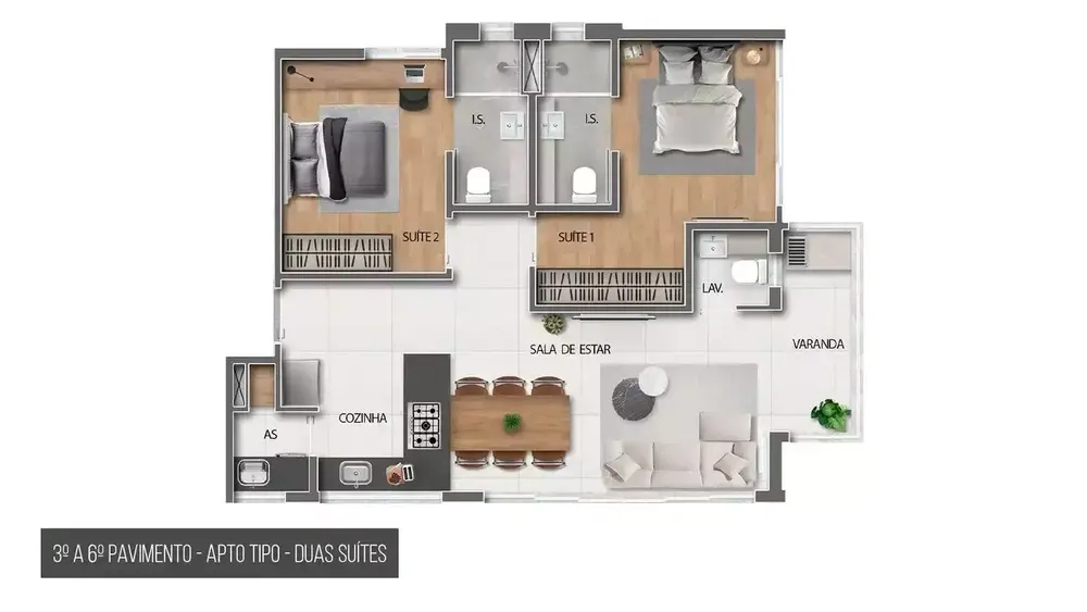 Apartamento, 2 quartos, 71 m² - Foto 5