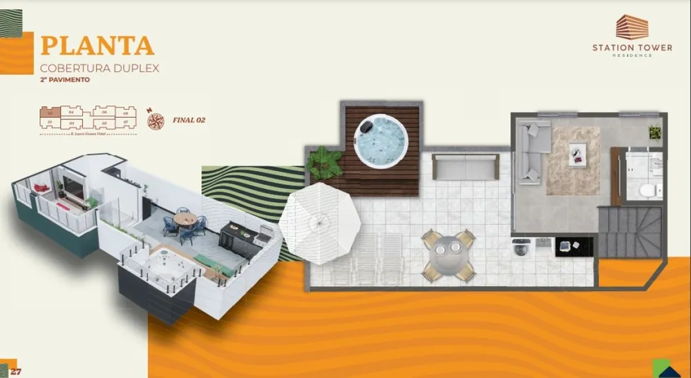 Cobertura, 2 quartos, 110 m² - Foto 2