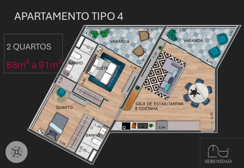 Apartamento, 2 quartos, 90 m² - Foto 15
