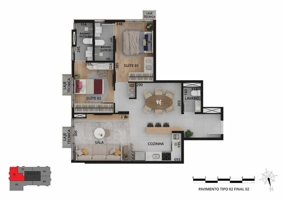Apartamento, 1 quarto, 51 m² - Foto 7