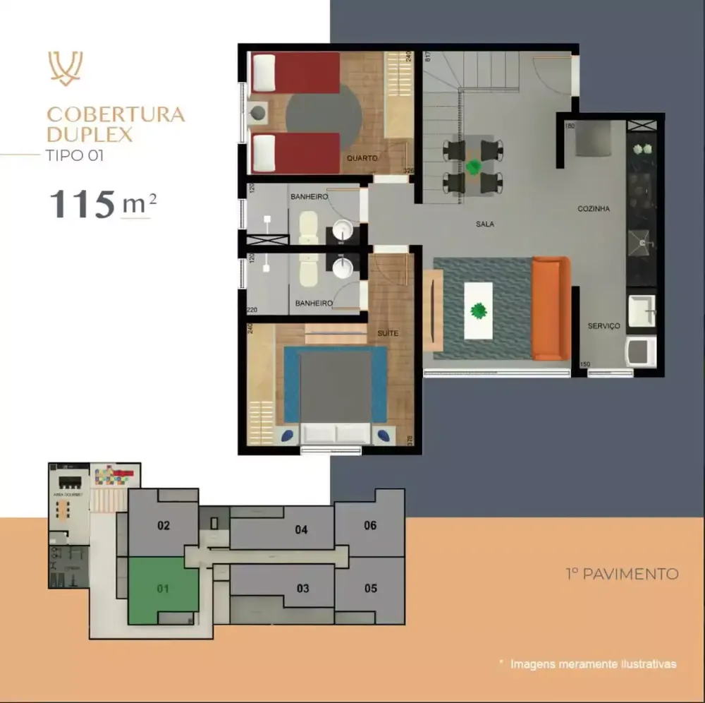 Cobertura, 2 quartos, 69 m² - Foto 11