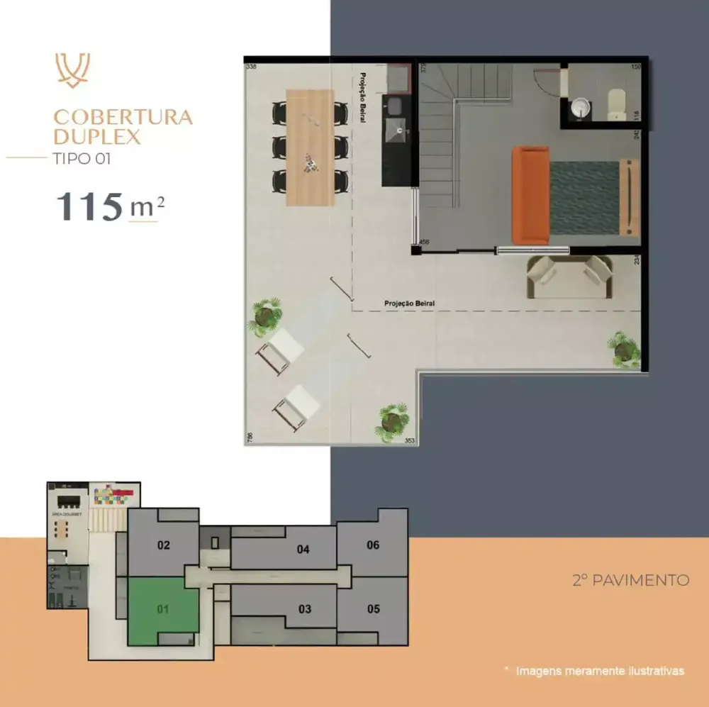 Cobertura, 2 quartos, 69 m² - Foto 10