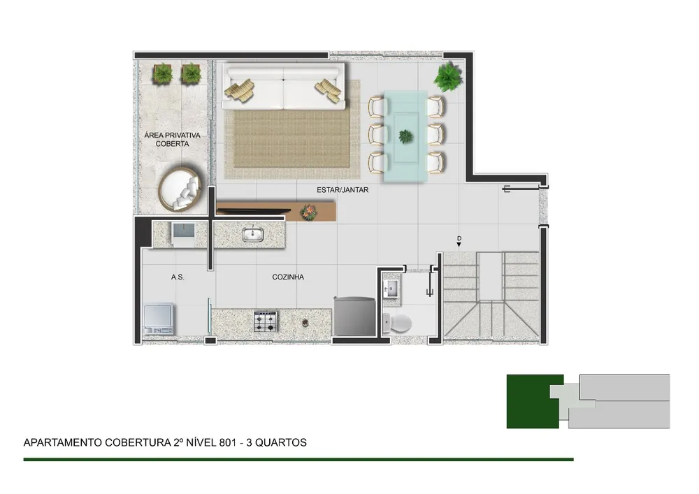 Cobertura, 3 quartos, 152 m² - Foto 5