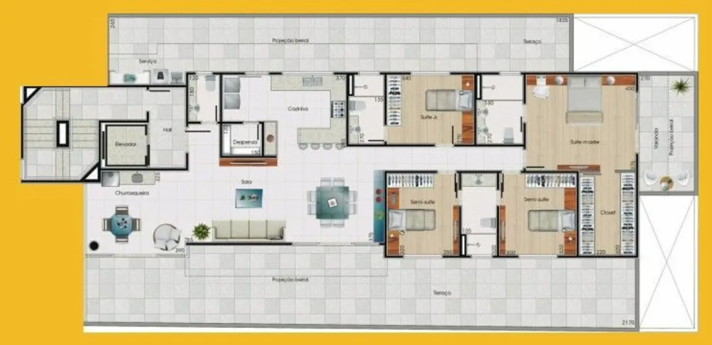 Apartamento, 4 quartos, 148 m² - Foto 3