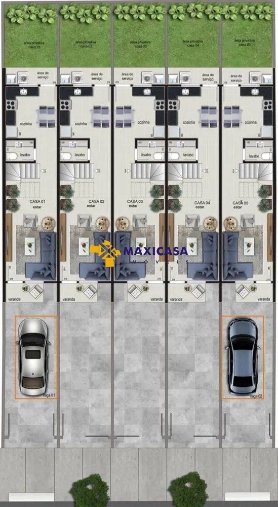 Casa, 2 quartos, 50 m² - Foto 3