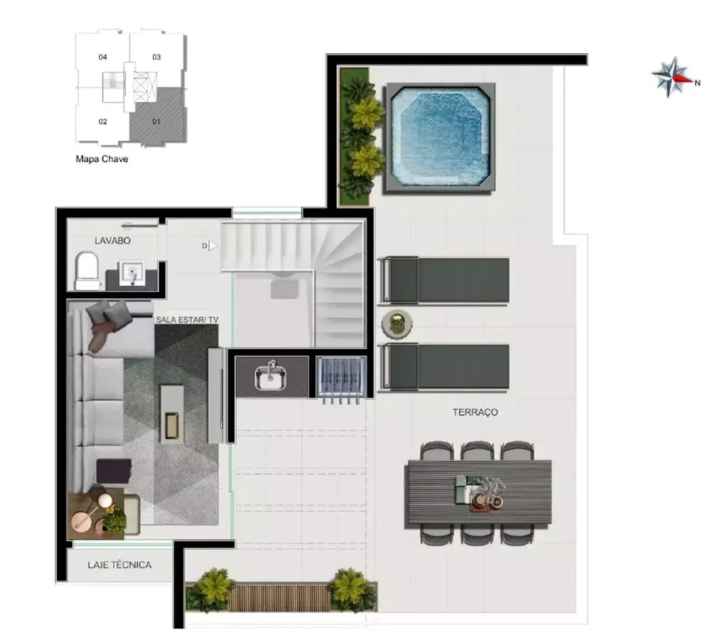 Cobertura, 2 quartos, 80 m² - Foto 11