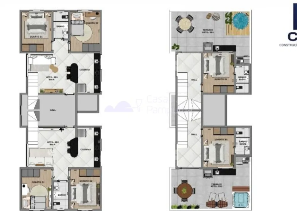 Apartamento, 3 quartos, 90 m² - Foto 2