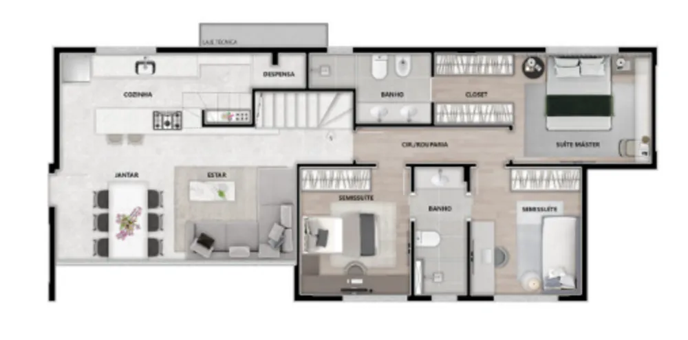 Apartamento, 3 quartos, 119 m² - Foto 2