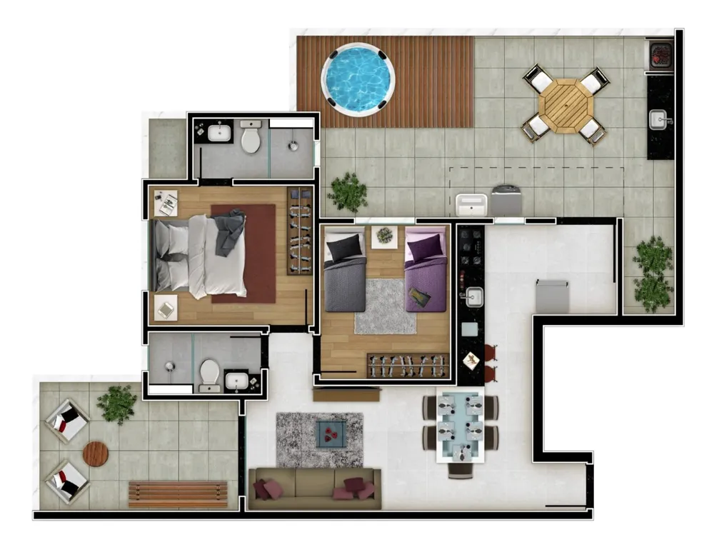 Apartamento, 2 quartos, 53 m² - Foto 8