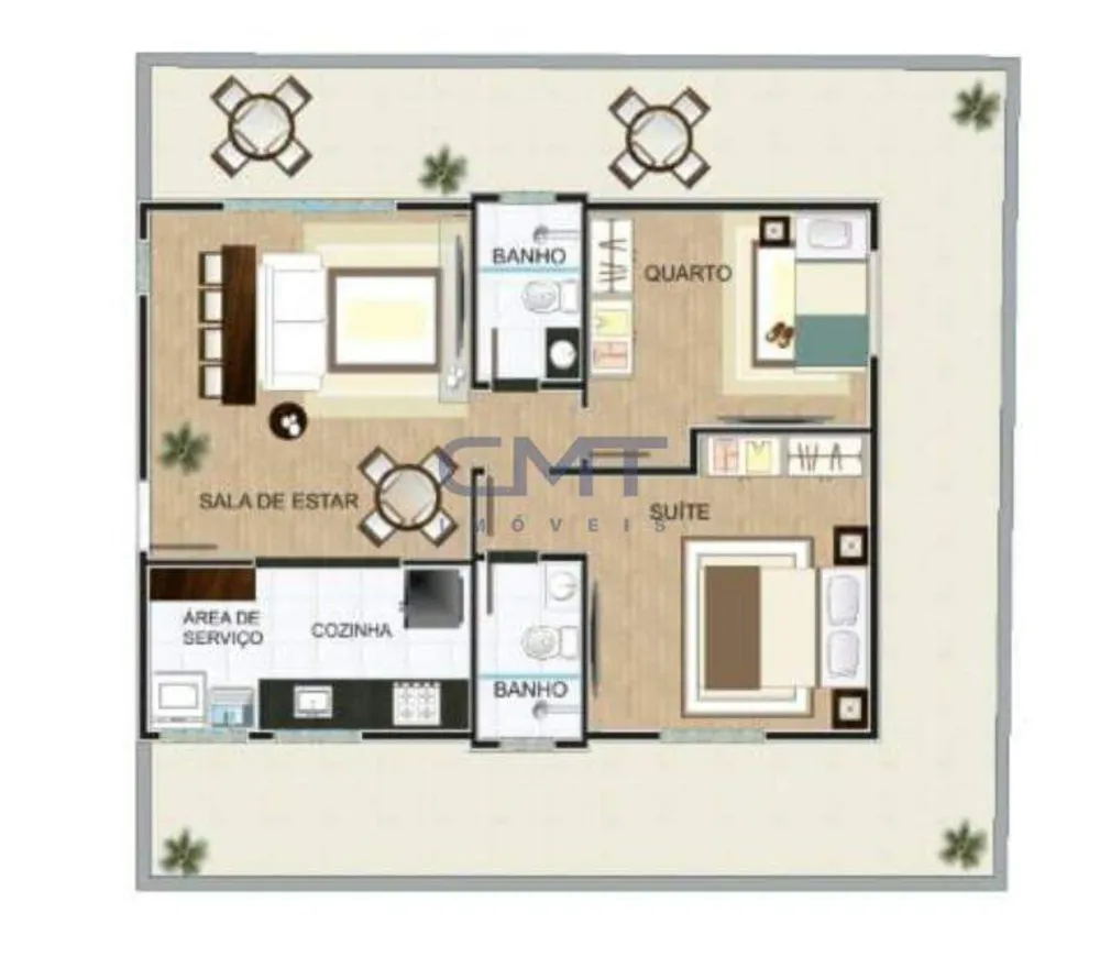 Apartamento, 2 quartos, 57 m² - Foto 4