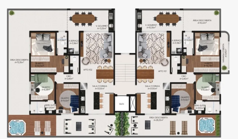 Apartamento, 3 quartos, 156 m² - Foto 4