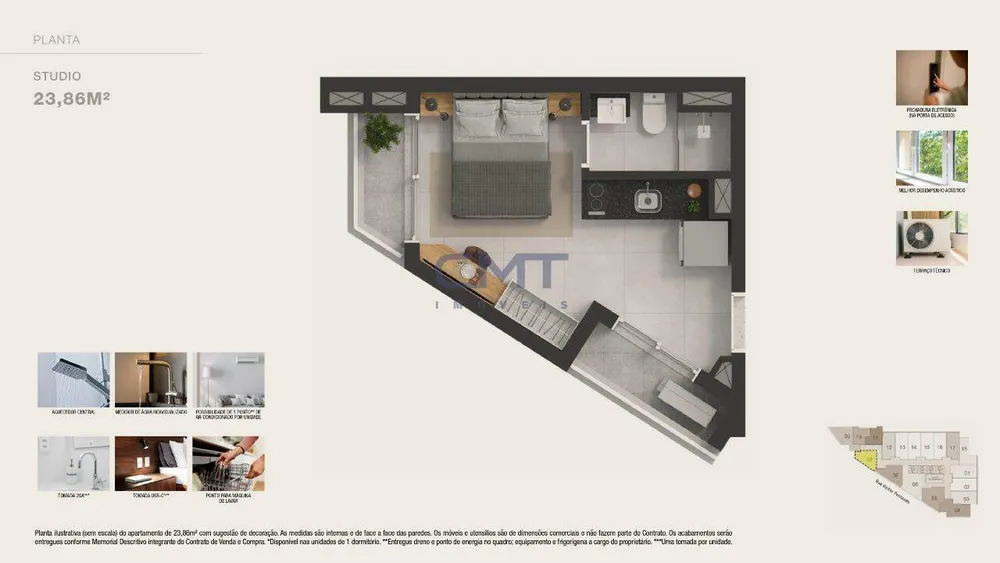 Apartamento, 1 quarto, 26 m² - Foto 8
