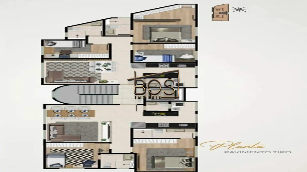 Apartamento, 3 quartos, 68 m² - Foto 2