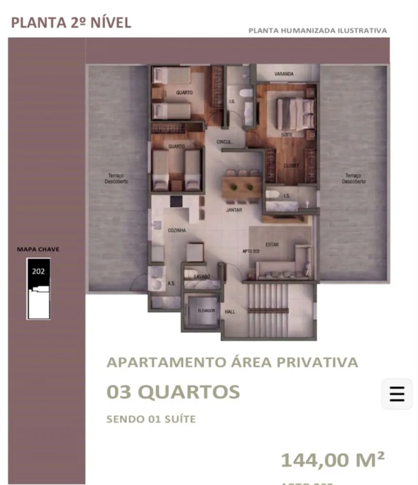 Cobertura, 3 quartos, 181 m² - Foto 4