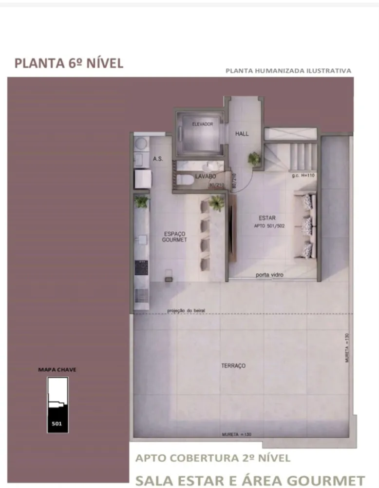 Cobertura, 3 quartos, 181 m² - Foto 3