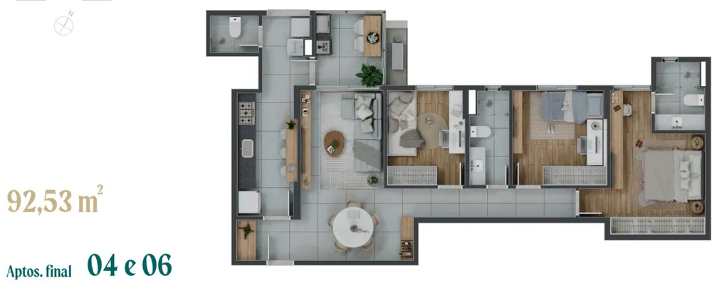Apartamento, 3 quartos, 93 m² - Foto 12