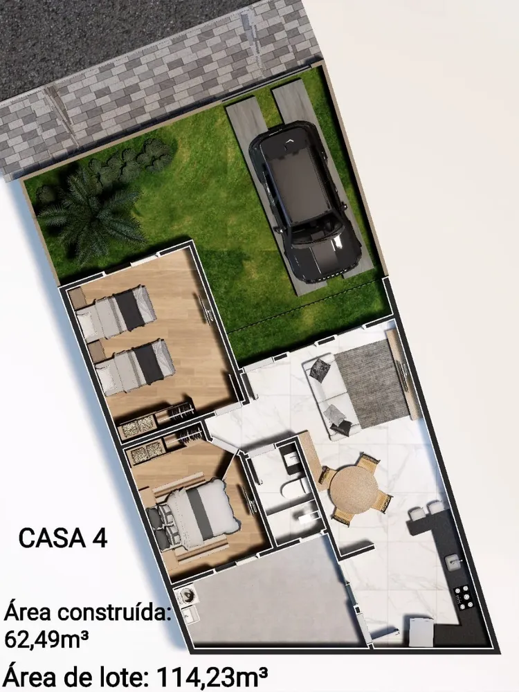 Casa, 2 quartos, 114 m² - Foto 1