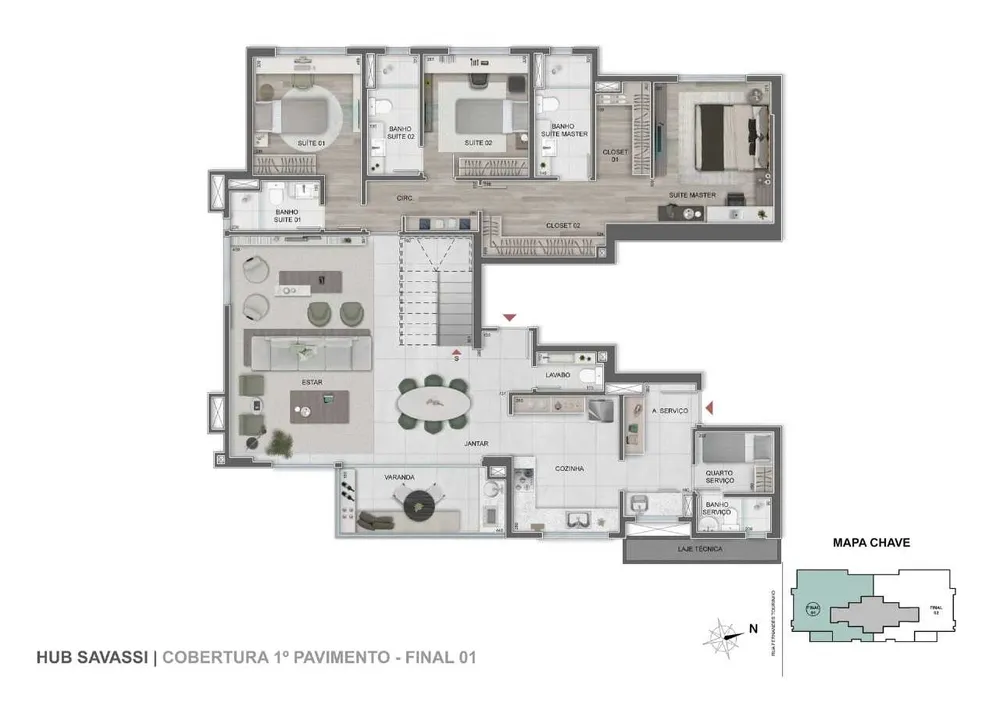 Apartamento, 3 quartos, 99 m² - Foto 9