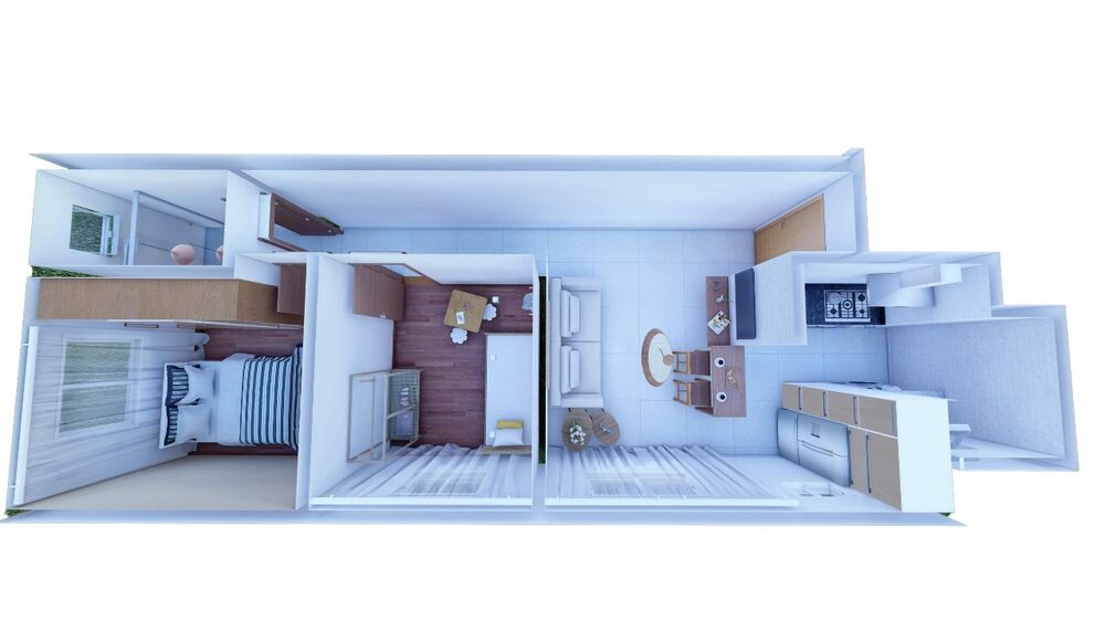 Apartamento à venda com 2 quartos, 52m² - Foto 3