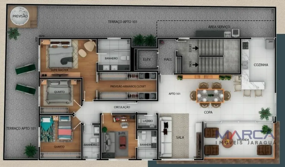 Apartamento, 4 quartos, 243 m² - Foto 1