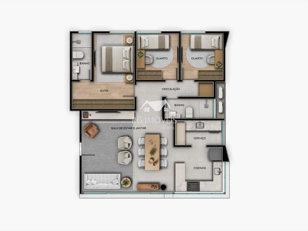 Cobertura, 3 quartos, 166 m² - Foto 5