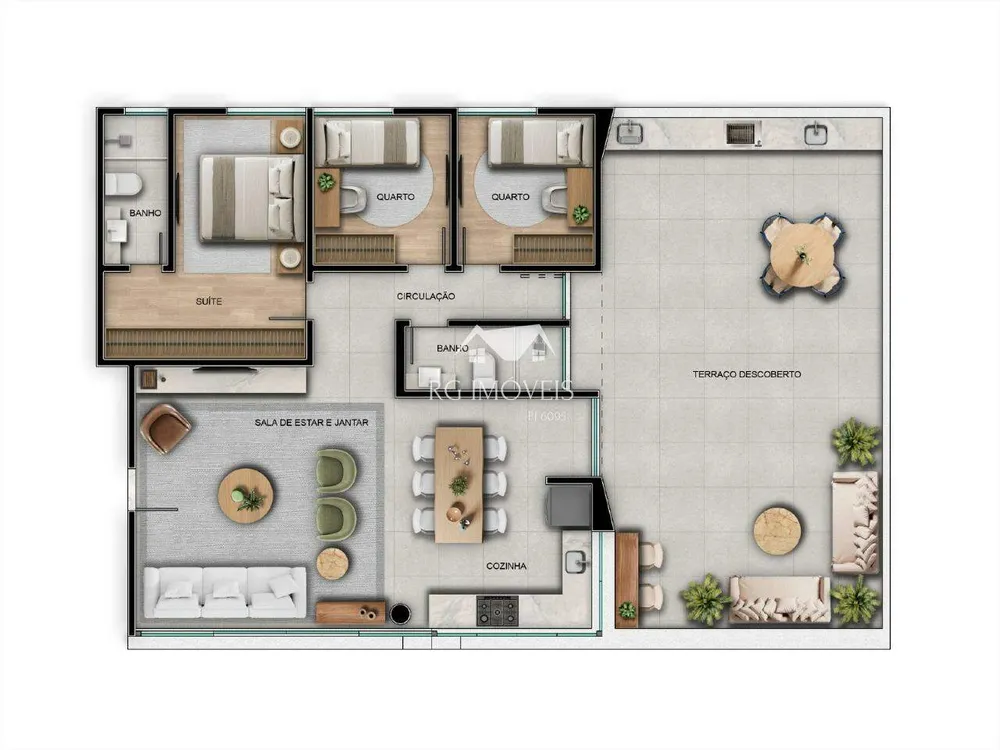 Cobertura, 3 quartos, 166 m² - Foto 6