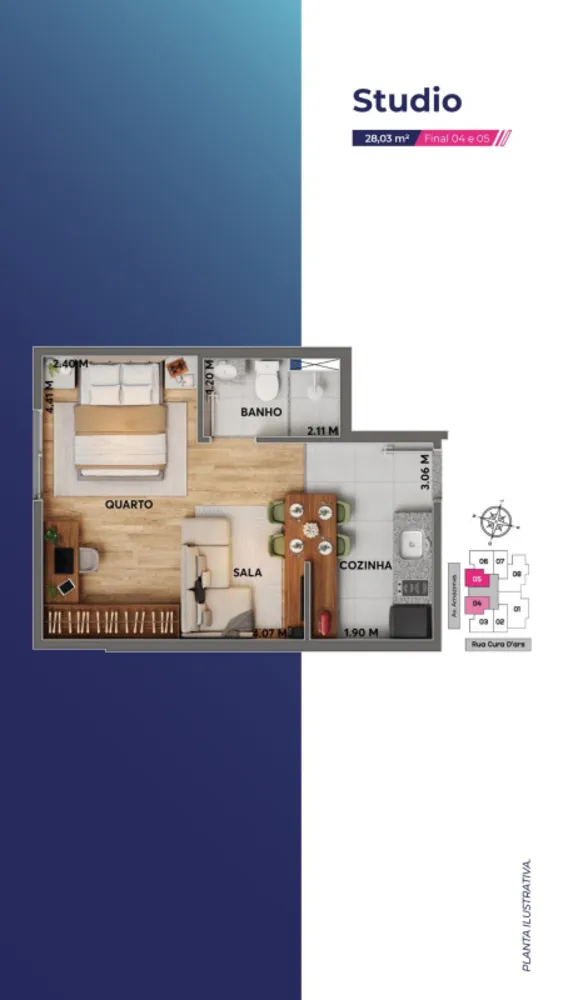 Apartamento, 2 quartos, 53 m² - Foto 1