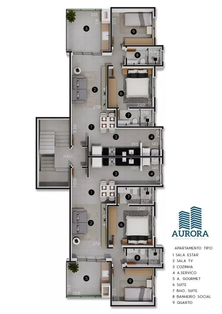 Apartamento à venda com 3 quartos - Foto 8