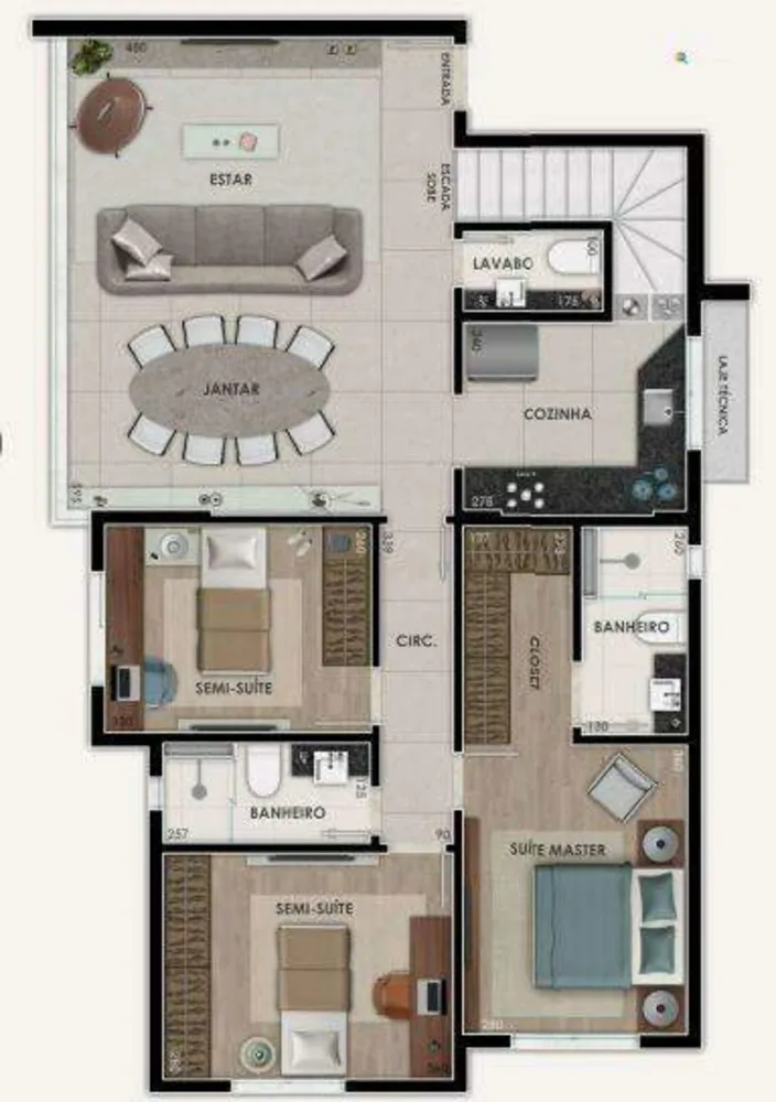 Cobertura, 3 quartos, 100 m² - Foto 13