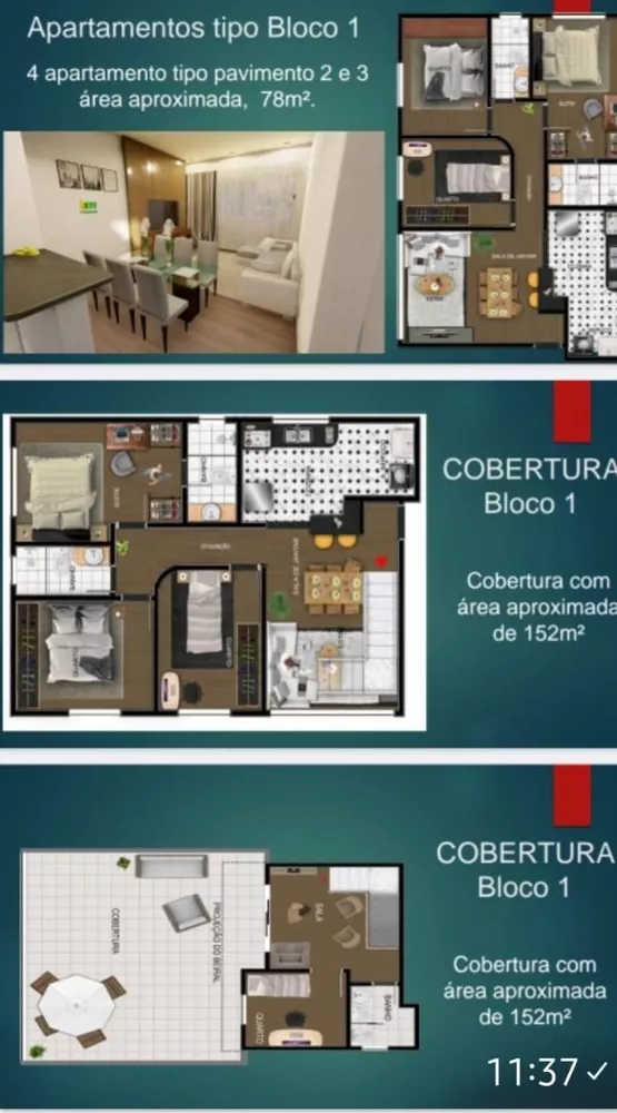 Apartamento à venda com 3 quartos - Foto 4