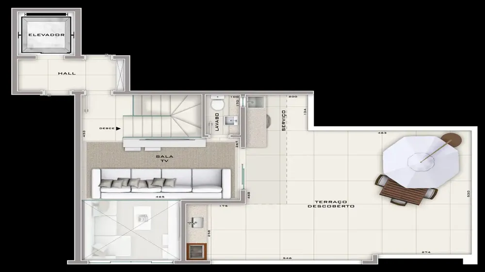 Cobertura, 3 quartos, 100 m² - Foto 12