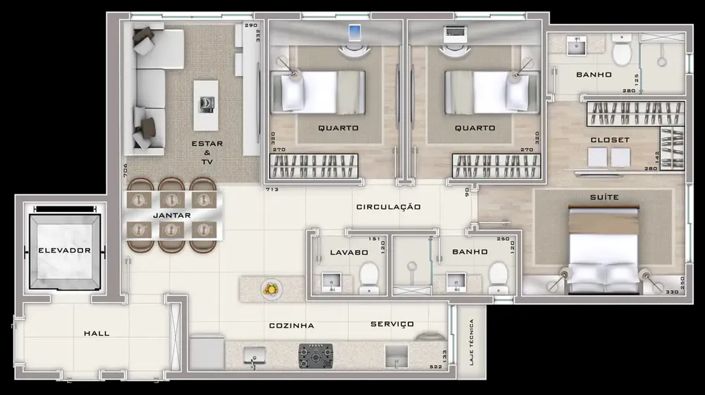 Cobertura, 3 quartos, 100 m² - Foto 10