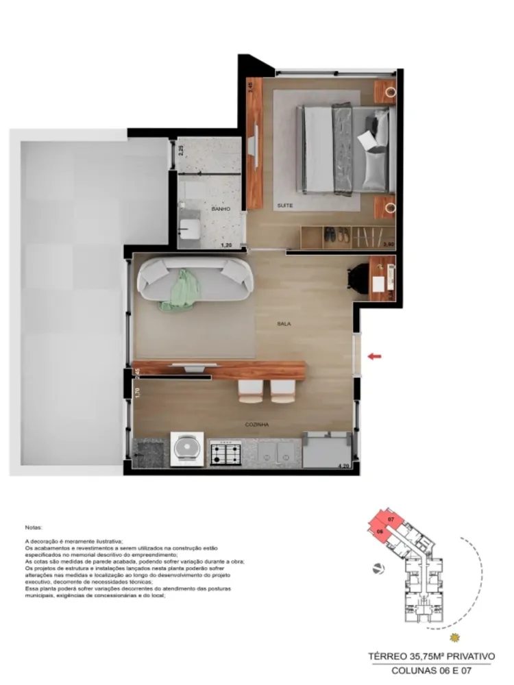 Apartamento, 1 quarto, 1200 m² - Foto 17