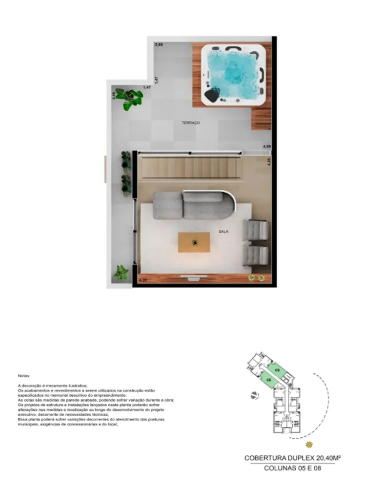 Apartamento, 1 quarto, 1200 m² - Foto 24