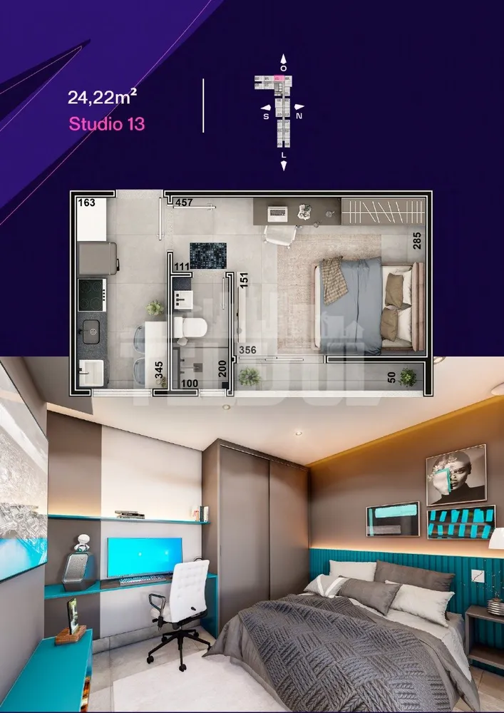 Apartamento, 1 quarto, 24 m² - Foto 15