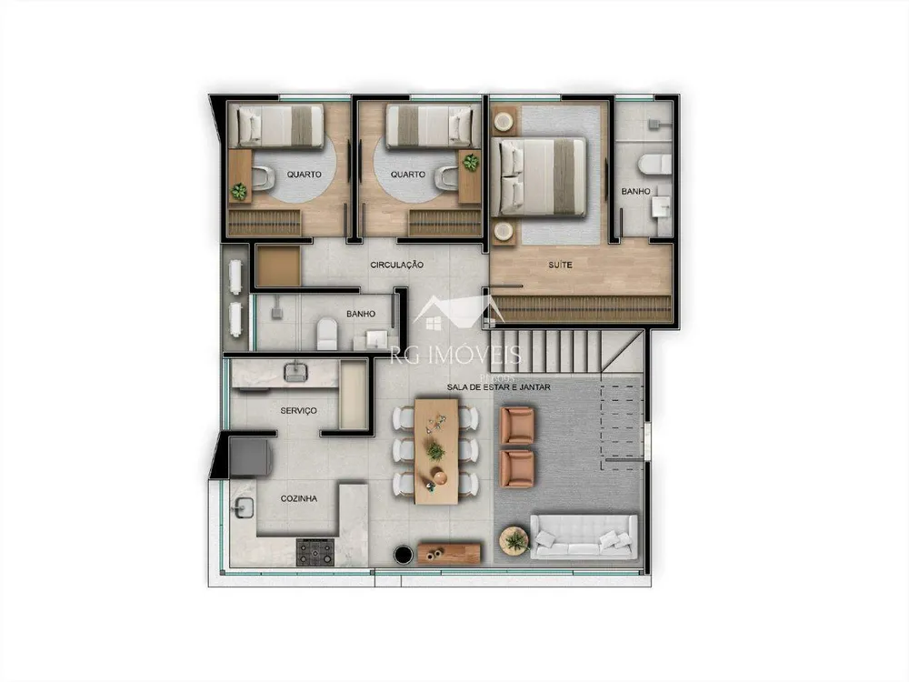 Cobertura, 3 quartos, 171 m² - Foto 7