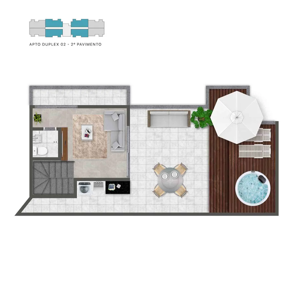 Cobertura, 2 quartos, 103 m² - Foto 12