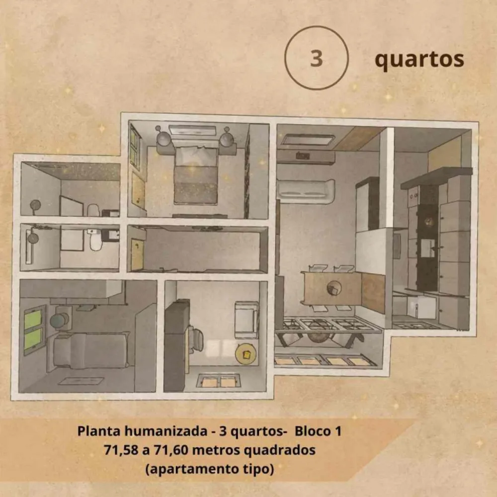 Apartamento, 3 quartos, 72 m² - Foto 6