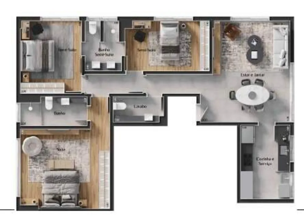 Apartamento, 3 quartos, 114 m² - Foto 3
