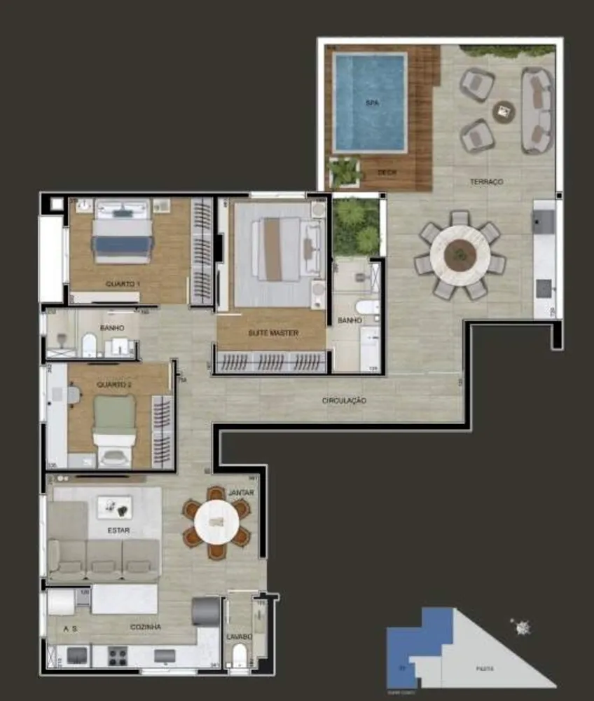 Apartamento, 1 quarto, 89 m² - Foto 14