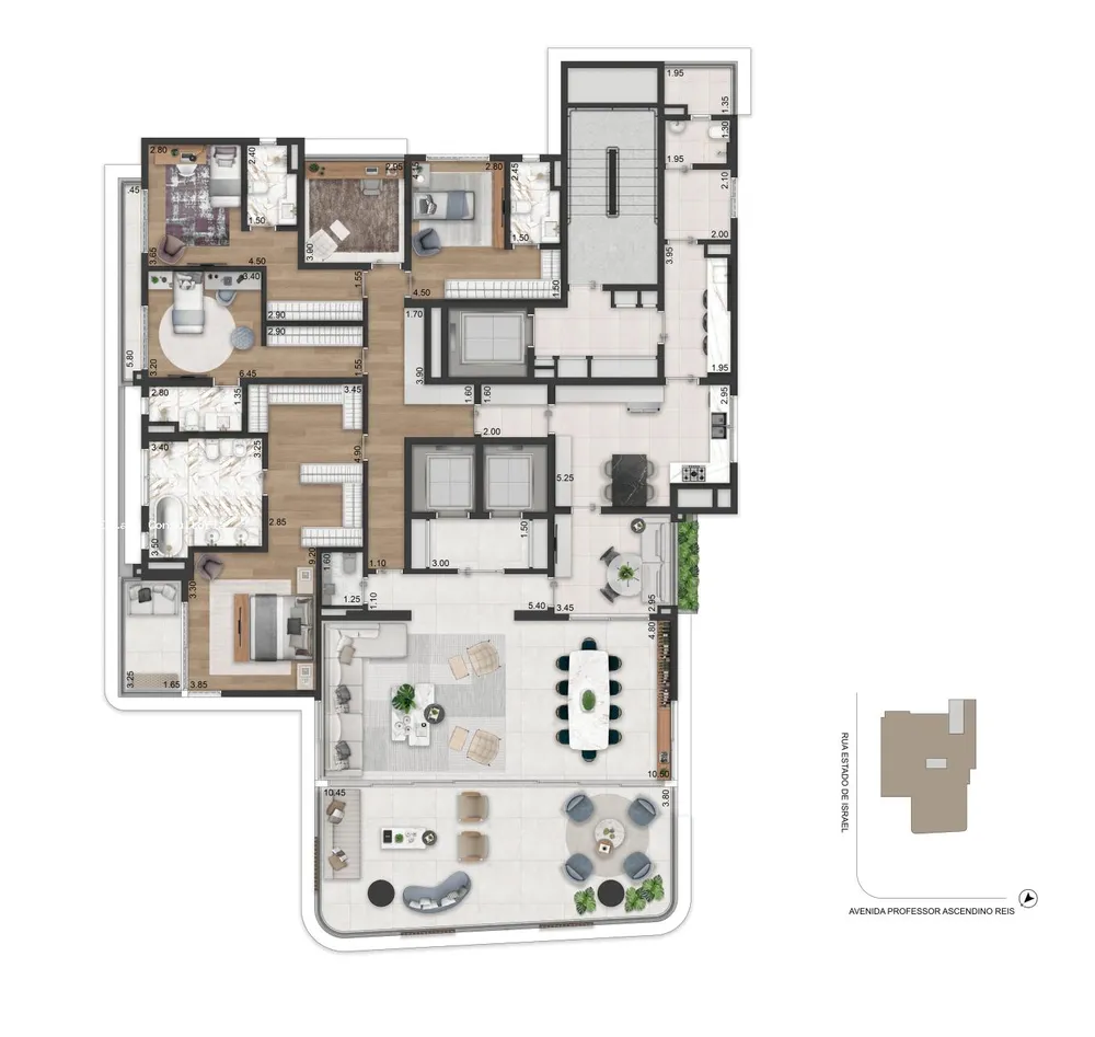 Apartamento, 4 quartos, 337 m² - Foto 1