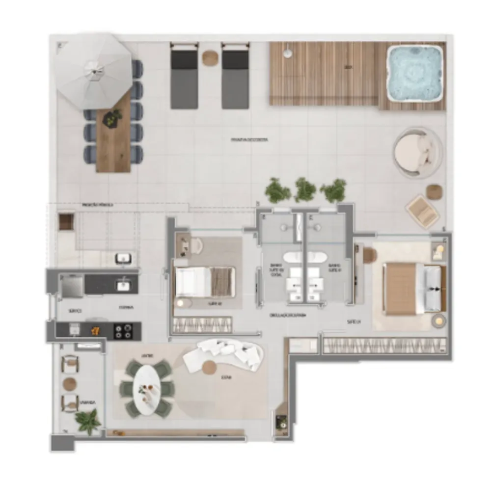 Apartamento, 2 quartos, 149 m² - Foto 2