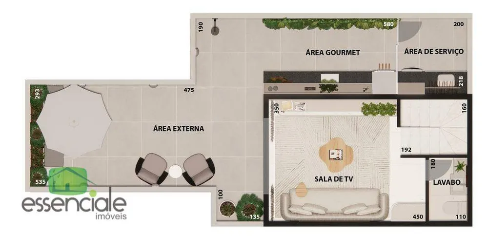 Cobertura, 2 quartos, 124 m² - Foto 9