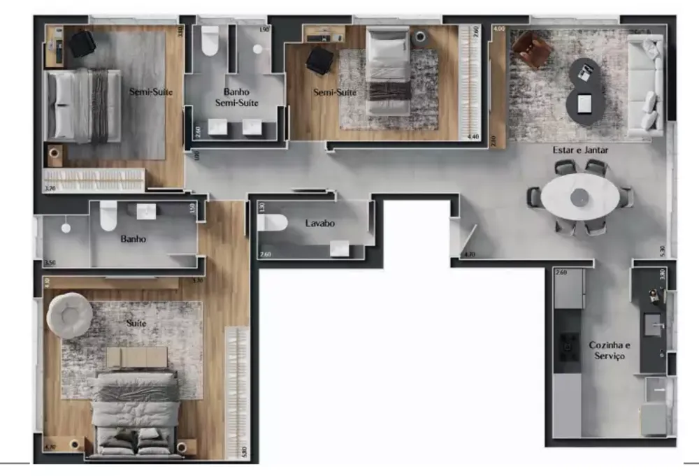 Apartamento, 3 quartos, 113 m² - Foto 6
