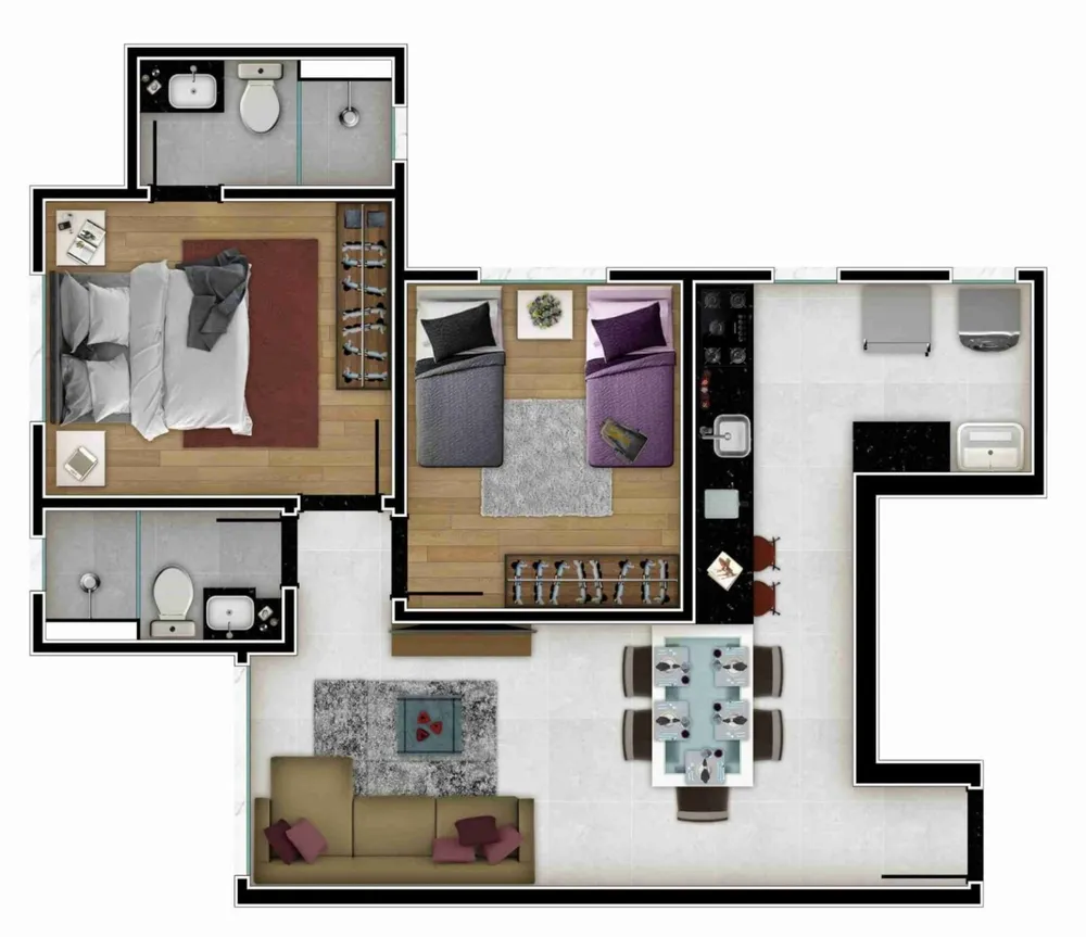 Apartamento, 2 quartos, 64 m² - Foto 4